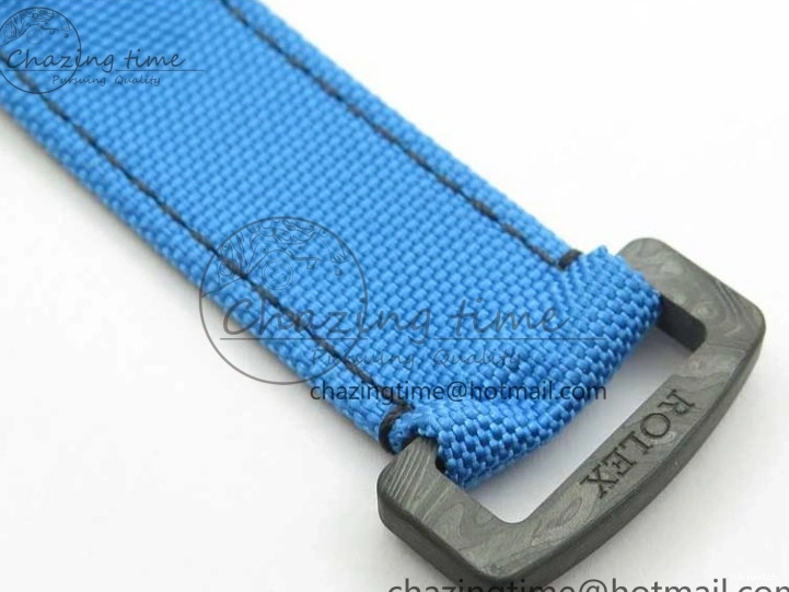Edition Dial Daytona DIW Strap Blue Carbon A4130 Light Blue OMF Best Light Nylon on 1123